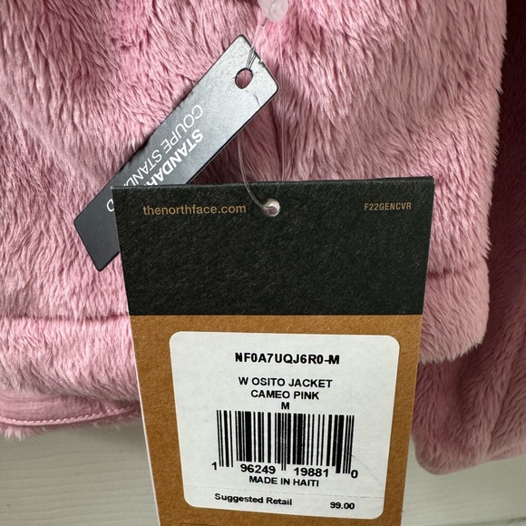The North Face Pink Cozy Full-Zip Fleece Jacket Brand New With Tag Medium - Picture 2 of 5